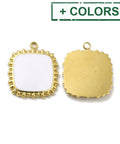 (SP8889-X) 304 Stainless Steel Enamel Pendant, Square, Golden, 15x12.5x2mm (1 PC) (SP8889-X) 304 Stainless Steel Enamel Pendant, Square, Golden, 15x12.5x2mm (1 PC)