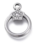 STAINLESS STEEL (SP8938-P) (SP8938-X) Ion Plating(IP) 304 Stainless Steel Toggle Clasps, Ring, 19x13.5mm (2 PCS) (SP8938-X) Ion Plating(IP) 304 Stainless Steel Toggle Clasps, Ring, 19x13.5mm (2 PCS)