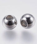 (SP9000-P) 304 Stainless Steel Beads, with Rubber Inside, Rondelle, 6mm (4 PCS) (SP9000-P) 304 Stainless Steel Beads, with Rubber Inside, Rondelle, 6mm (4 PCS)