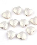 PALE GOLDENROD Spray Painted Acrylic Rubberized Style, Faceted, Hearts, 10.5x11.5x5mm Spray Painted Acrylic Rubberized Style, Faceted, Hearts, 10.5x11.5x5mm