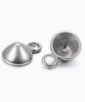 (SS9081-P) 304 Stainless Steel Rhinestone Settings, Flat Round, 8.5x5.5, fit for 5mm rhinestone (8 PCS) (SS9081-P) 304 Stainless Steel Rhinestone Settings, Flat Round, 8.5x5.5, fit for 5mm rhinestone (8 PCS)