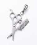 304 Stainless Steel Rhinestone Hair Scissors Pendant, 30mm Stainless Steel Rhinestone Hair Scissors Pendant 30mm | BalzarCrafts