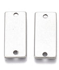 (ST8918-P) 304 Stainless Steel Links, Stamping Blank Tag, 21x9mm (8 PCS) (ST8918-P) 304 Stainless Steel Links, Stamping Blank Tag, 21x9mm (8 PCS)