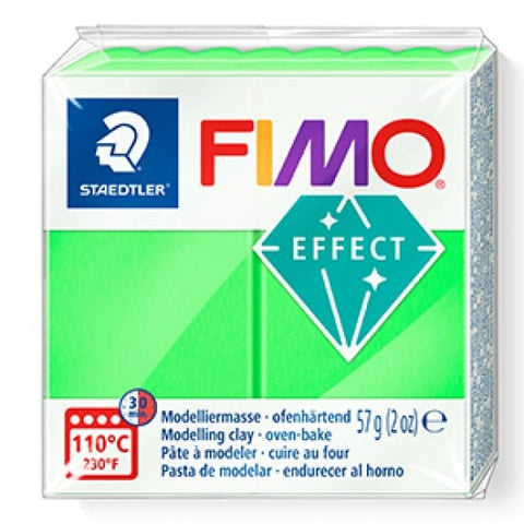 NEON GREEN Staedtler FIMO 'Effect' Polymer Clay | Creative Finishes for Crafts Staedtler FIMO 'Effect' Polymer Clay | Creative Finishes for Crafts