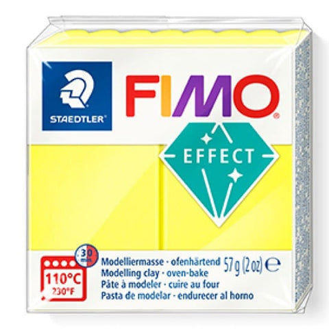 NEON YELLOW Staedtler FIMO 'Effect' Polymer Clay | Creative Finishes for Crafts Staedtler FIMO 'Effect' Polymer Clay | Creative Finishes for Crafts