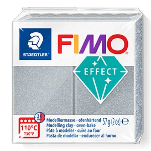 METALLIC SILVER Staedtler FIMO 'Effect' Polymer Clay | Creative Finishes for Crafts Staedtler FIMO 'Effect' Polymer Clay | Creative Finishes for Crafts