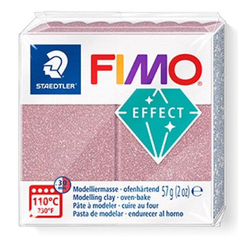 GLITTER ROSE GOLD Staedtler FIMO 'Effect' Polymer Clay | Creative Finishes for Crafts Staedtler FIMO 'Effect' Polymer Clay | Creative Finishes for Crafts