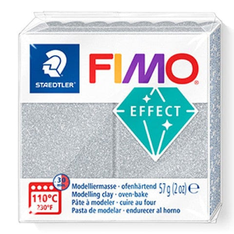 GLITTER SILVER Staedtler FIMO 'Effect' Polymer Clay | Creative Finishes for Crafts Staedtler FIMO 'Effect' Polymer Clay | Creative Finishes for Crafts
