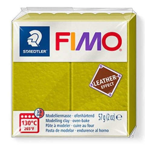 OLIVE Staedtler FIMO 'Leather-Effect' Polymer Clay | Flexible & Durable Staedtler FIMO 'Leather-Effect' Polymer Clay | Flexible & Durable