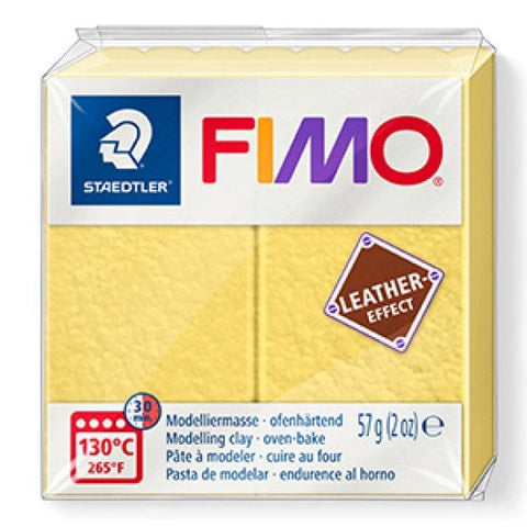 SAFFRON YELLOW Staedtler FIMO 'Leather-Effect' Polymer Clay | Flexible & Durable Staedtler FIMO 'Leather-Effect' Polymer Clay | Flexible & Durable