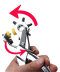 Stainless Steel 3-In-1 Grommet Eyelet Pliers Tool, with Hole Puncher, Platinum Stainless Steel 3-In-1 Grommet Eyelet Pliers Tool, with Hole Puncher, Platinum