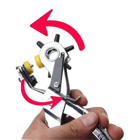 Stainless Steel 3-In-1 Grommet Eyelet Pliers Tool, with Hole Puncher, Platinum Stainless Steel 3-In-1 Grommet Eyelet Pliers Tool, with Hole Puncher, Platinum