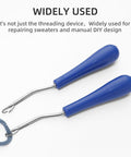 Stainless Steel Bent Latch Hook, with Plastic Handle, Crochet Needle Hook Tool for Hair Extension, Carpet Making Stainless Steel Bent Latch Hook, with Plastic Handle, Crochet Needle Hook Tool for Hair Extension, Carpet Making