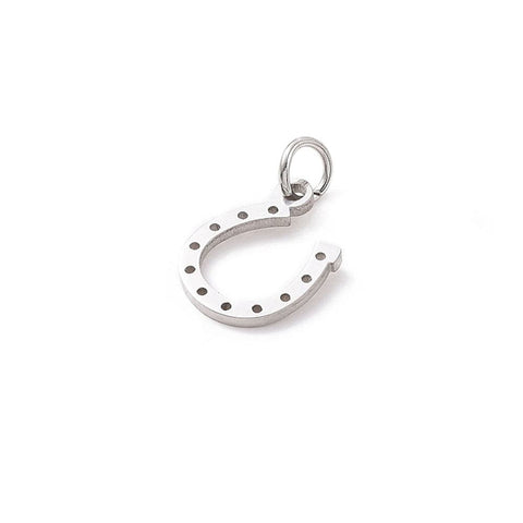 STAINLESS STEEL COLOR 304 Stainless Steel Horseshoe Charms, 13×10mm 304 Stainless Steel Horseshoe Charms, 13×10mm