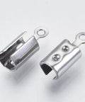 Stainless Steel Column Cord Ends, 12.5mm Stainless Steel Column Cord Ends, 12.5mm