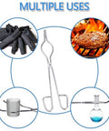 Stainless Steel Crucible Tongs, Serrated Tips Stainless Steel Crucible Tongs, Serrated Tips