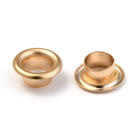 GOLDEN Stainless Steel Eyelet Core for Large-Hole Beads – 9 × 4mm Stainless Steel Large-Hole Bead Eyelet 9mm | BalzarCrafts