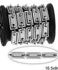 STAINLESS STEEL Stainless Steel Rectangular Link Chain with Frame 16.5x8mm and Oval Link 10.5x5.5x1.4mm Stainless Steel Rectangular Link Chain with Frame 16.5x8mm and Oval Link 10.5x5.5x1.4mm