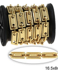 GOLDEN Stainless Steel Rectangular Link Chain with Frame 16.5x8mm and Oval Link 10.5x5.5x1.4mm Stainless Steel Rectangular Link Chain with Frame 16.5x8mm and Oval Link 10.5x5.5x1.4mm
