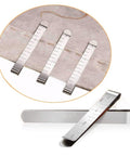Stainless Steel Sewing Clip Cloth Ruler, Hemming Clips, Hem Maker Ruler Stainless Steel Sewing Clip Cloth Ruler, Hemming Clips, Hem Maker Ruler