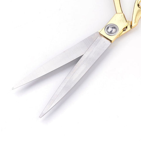 195mm long, 62mm wide, 17mm thick Stainless Steel Tailor Scissors, Sewing Scissors, Gold Stainless Steel Tailor Scissors, Sewing Scissors, Gold