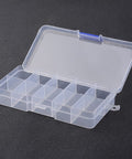 Stationary 10 Compartments Rectangle Plastic Bead Storage Containers, 68x130mm Stationary 10 Compartments Rectangle Plastic Bead Storage Containers, 68x130mm