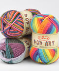 Stenli Pop Art Yarn – Colourful Yarn for Knitting & Crochet Pop Art Yarn for Knitting & Crochet | BalzarCrafts Cyprus