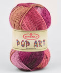 1060 Stenli Pop Art Yarn – Colourful Yarn for Knitting & Crochet, Worsted/Medium Weight Yarn Pop Art Yarn for Knitting & Crochet | BalzarCrafts Cyprus