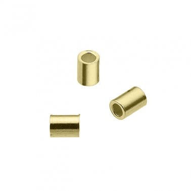 SIlVER 925 / 3 MICRON 3 GOLD PLATED (925-47-3GP) Sterling silver 1,5x2mm squeeze smooth tubes (1.2 GMS +-48 PCS) Sterling silver 1,5x2mm squeeze smooth tubes (1.2 GMS +-48 PCS)