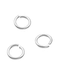 RHODIUM PLATED Sterling Silver 925 – 5.5mm open Jump Rings 1mm Wire Sterling Silver 925 – 5.5mm open Jump Rings 1mm Wire