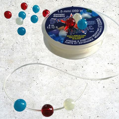 Stretch Magic Elastic Cord, Clear Stretch Magic Elastic Cord, Clear