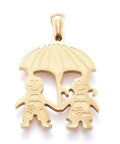 (SU8817-G) Ion Plating(IP) 304 Stainless Steel Pendant, Golden 21x25.5mm  (1 PC) (SU8817-G) Ion Plating(IP) 304 Stainless Steel Pendant, Golden 21x25.5mm  (1 PC)