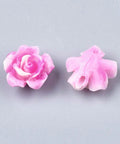 CAMELIA Synthetic Coral Beads, Dyed, Flower, Rosy Brown 12x7mm Synthetic Coral Beads, Dyed, Flower, Rosy Brown 12x7mm