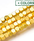 Synthetic Hematite Bead Strands, Cube, 2mm Synthetic Hematite Bead Strands, Cube, 2mm