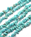 Synthetic Turquoise Chip Bead Strands, Dyed Size: about 5~8mm wide Synthetic Turquoise Chip Bead Strands, Dyed Size: about 5~8mm wide