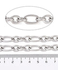 Tarnish Resistant 304 Stainless Steel Figaro Chains, Unwelded Tarnish Resistant 304 Stainless Steel Figaro Chains, Unwelded