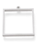 SQUARE 28x31mm Tarnish Resistant 304 Stainless Steel Open Back Bezel Pendants, For DIY UV Resin, Epoxy Resin, Tarnish Resistant 304 Stainless Steel Open Back Bezel Pendants, For DIY UV Resin, Epoxy Resin,