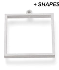 Tarnish Resistant 304 Stainless Steel Open Back Bezel Pendants, For DIY UV Resin, Epoxy Resin, Tarnish Resistant 304 Stainless Steel Open Back Bezel Pendants, For DIY UV Resin, Epoxy Resin,