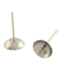 Tarnish Resistant 304 Stainless Steel Post Stud Earring Findings 5mm – for Half Drilled Beads Tarnish Resistant 304 Stainless Steel Post Stud Earring Findings 5mm – for Half Drilled Beads