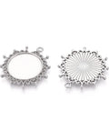 STAINLESS STEEL Tarnish-Resistant 304 Stainless Steel Round Cabochon Pendant Setting Tarnish-Resistant 304 Stainless Steel Round Cabochon Pendant Setting