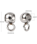 Tarnish Resistant 304 Stainless Steel Tube Bails, Loop Bails, Rondelle Bail Beads 3.5x7mm Tarnish Resistant 304 Stainless Steel Tube Bails, Loop Bails, Rondelle Bail Beads 3.5x7mm