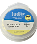 0.6mm / 10 meters Tarnish resistant Silver Plated Copper Wire for Jewellery & Crafts Tarnish resistant Silver Plated Copper Wire for Jewellery & Crafts