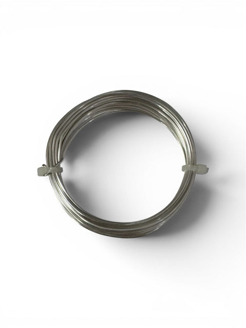 1.25MM / 3 meters Tarnish resistant Silver Plated Copper Wire for Jewellery & Crafts Tarnish resistant Silver Plated Copper Wire for Jewellery & Crafts