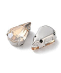 LIGHT TOPAZ Teardrop Sew on Rhinestone for Garments Teardrop Sew on Rhinestone for Garments