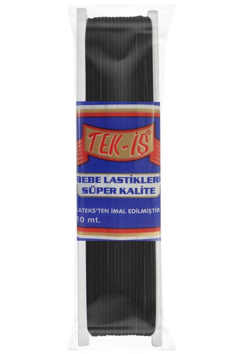 Black Tekis Baby Elastic Tape 4mm x 10m – Soft Sewing Elastic Tekis Baby Elastic Tape 4mm x 10m – Soft Sewing Elastic