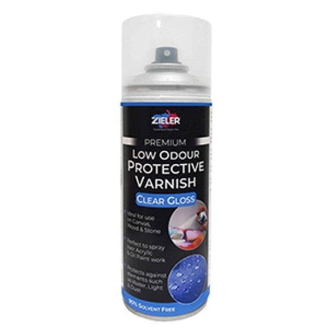 GLOSS The Zieler Low Odour Varnish Spray – Matte or Gloss Finish (400 ml) The Zieler Low Odour Varnish Spray – Matte or Gloss Finish (400 ml)