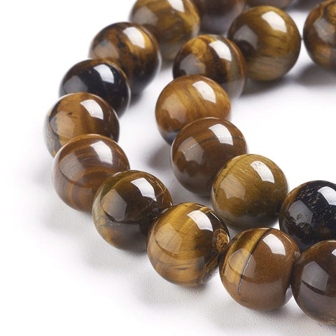 Tiger Eye Round, 10mm Tiger Eye round 10mm