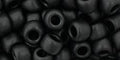 TOHO OPAQUE FROSTED JET TOHO Round Seed Beads 3/0 | Japanese Glass Beads