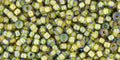 TOHO - Round 11/0 : Inside-Color Luster Black Diamond/Opaque Yellow-Lined TOHO - Round 11/0 : Inside-Color Luster Black Diamond/Opaque Yellow-Lined