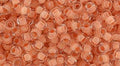 250 grams TOHO - Round 8/0 : Inside-Color Crystal/Apricot-Lined TR-08-963 (250g) TOHO - Round 8/0 : Inside-Color Crystal/Apricot-Lined TR-08-963 (250g)